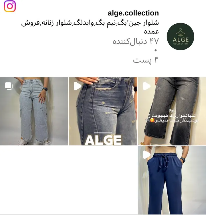 اسکرین‌شات پیج alge.collection