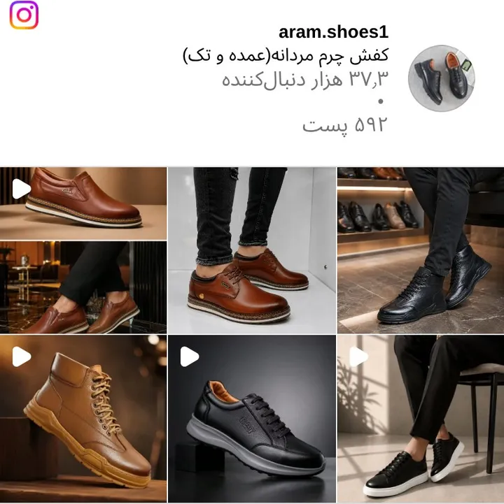 اسکرینشات پیج aram.shoes1