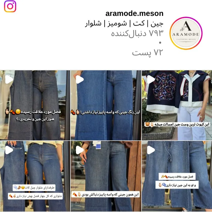 اسکرین‌شات پیج aramode.meson