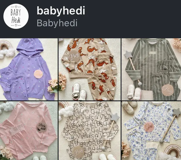 اسکرین‌شات پیج babyhedi