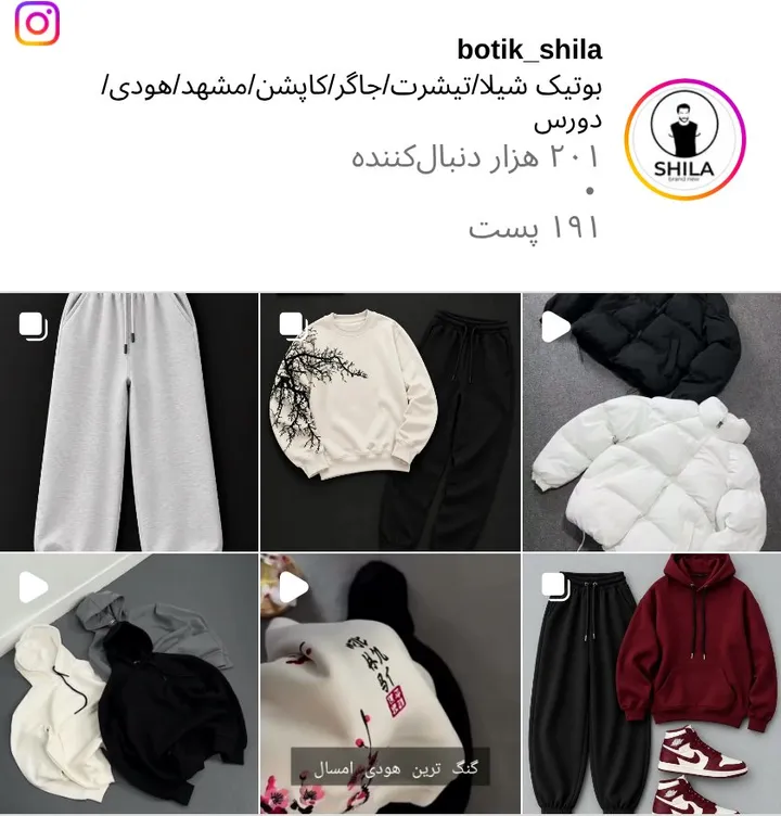 اسکرین‌شات پیج botik_shila