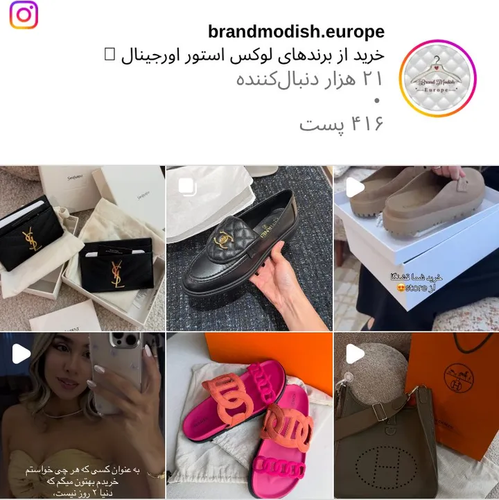 اسکرین‌شات پیج brandmodish.europe