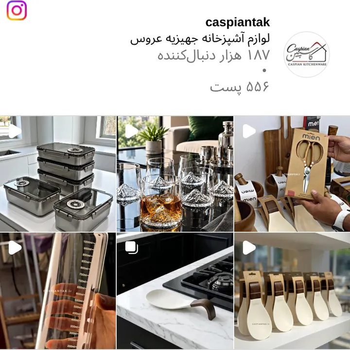 اسکرین‌شات پیج caspiantak