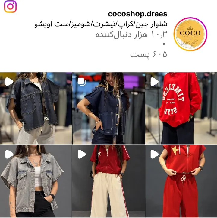 اسکرین‌شات پیج cocoshop.drees