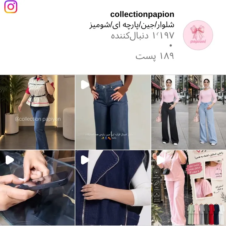 اسکرین‌شات پیج collectionpapion