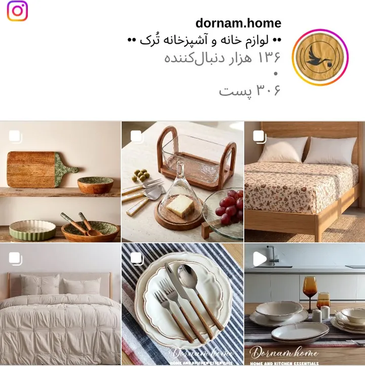 اسکرین‌شات پیج dornam.home