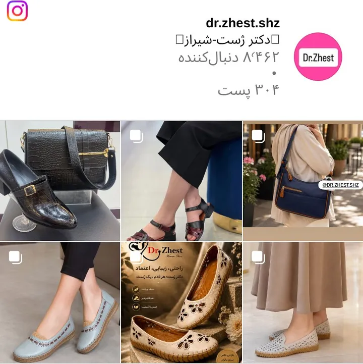 اسکرین‌شات پیج dr.zhest.shz