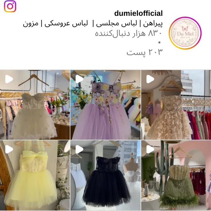 اسکرین‌شات پیج dumielofficial