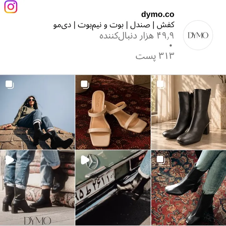 اسکرین‌شات پیج dymo.co