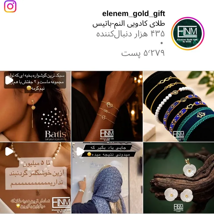 اسکرینشات پیج elenem_gold_gift