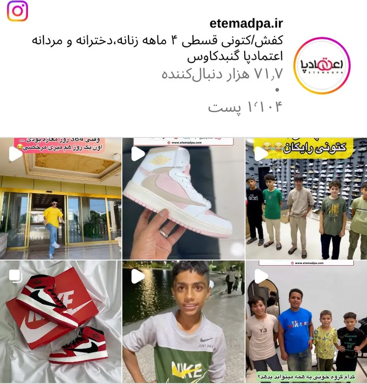 اسکرینشات پیج etemadpa.ir