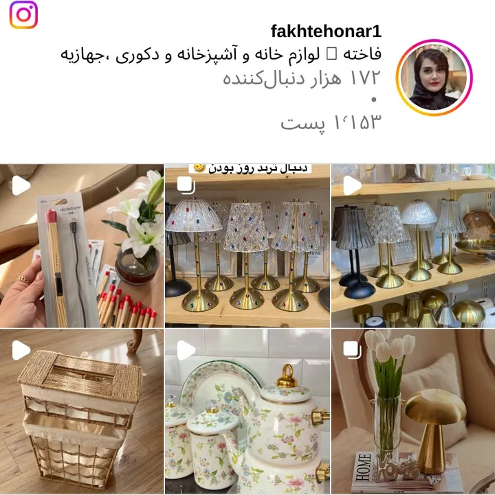اسکرین‌شات پیج fakhtehonar1
