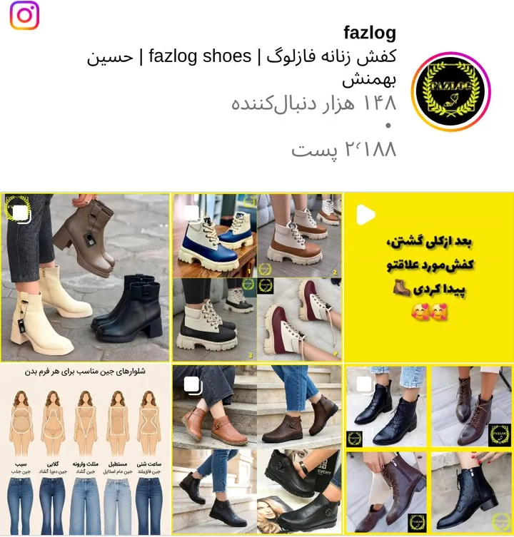 اسکرین‌شات پیج fazlog