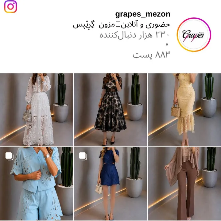 اسکرین‌شات پیج grapes_mezon