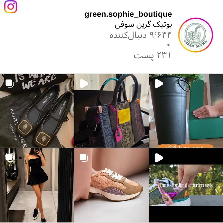 اسکرین‌شات پیج green.sophie_boutique