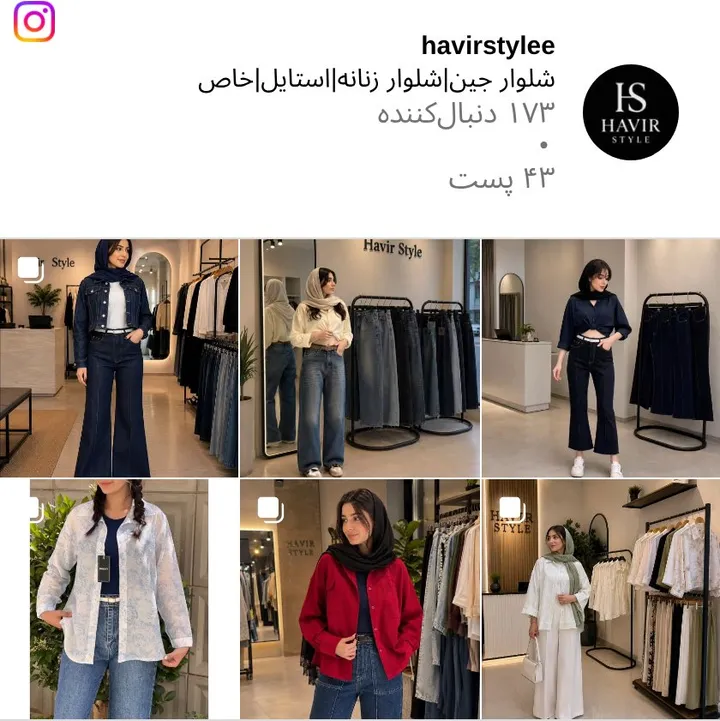 اسکرین‌شات پیج havirstylee