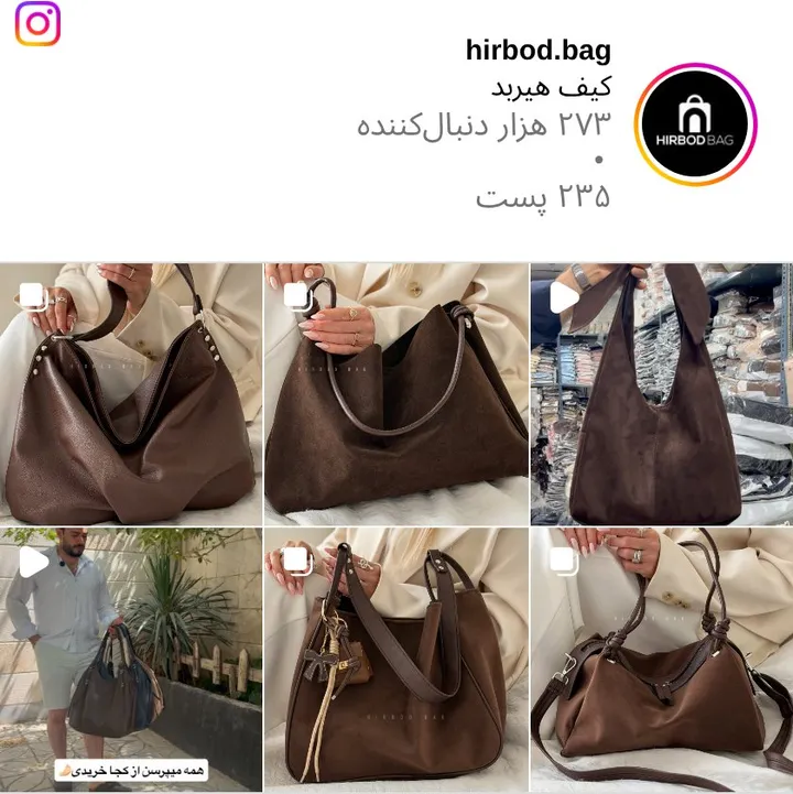 اسکرین‌شات پیج hirbod.bag