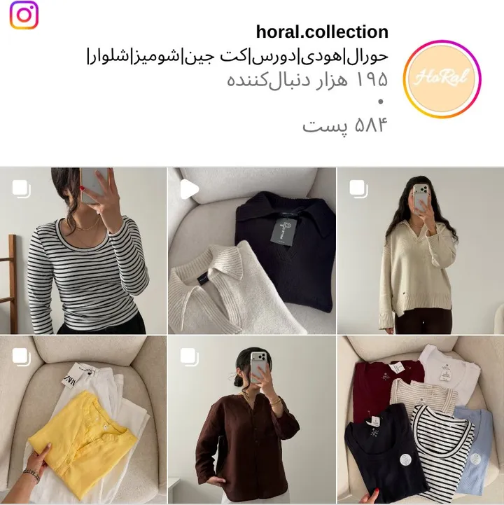 اسکرین‌شات پیج horal.collection