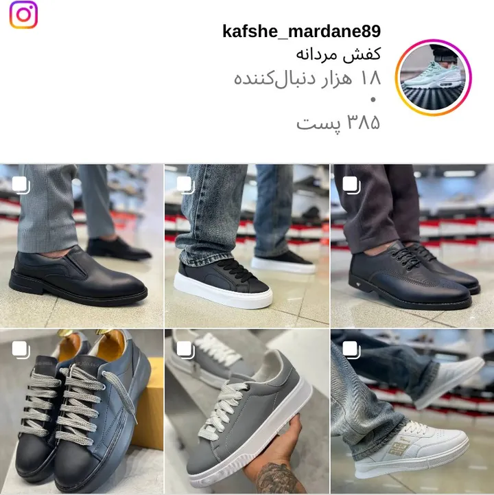 اسکرین‌شات پیج kafshe_mardane89