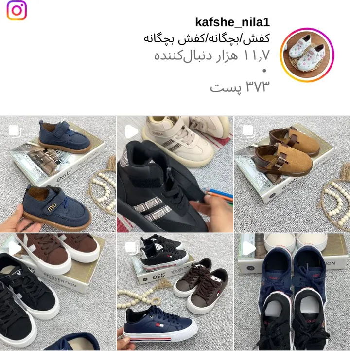 اسکرین‌شات پیج kafshe_nila1
