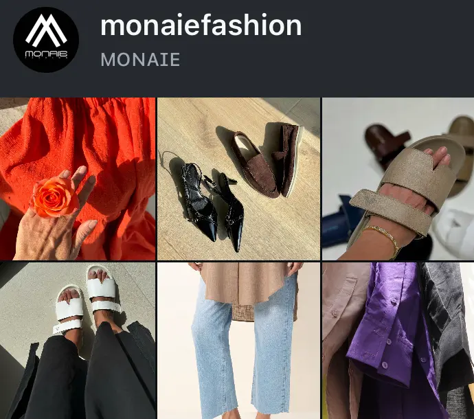 اسکرین‌شات پیج monaiefashion