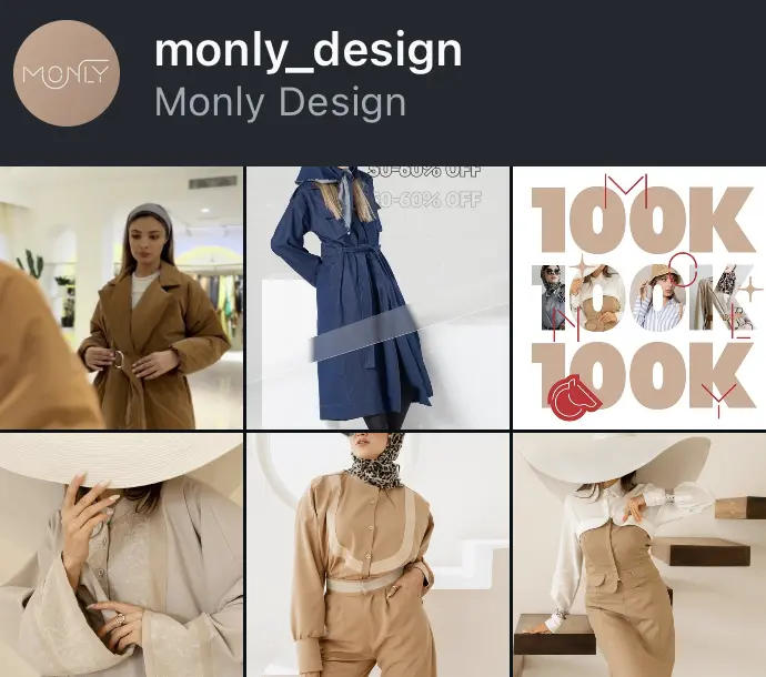 اسکرین‌شات پیج monly_design