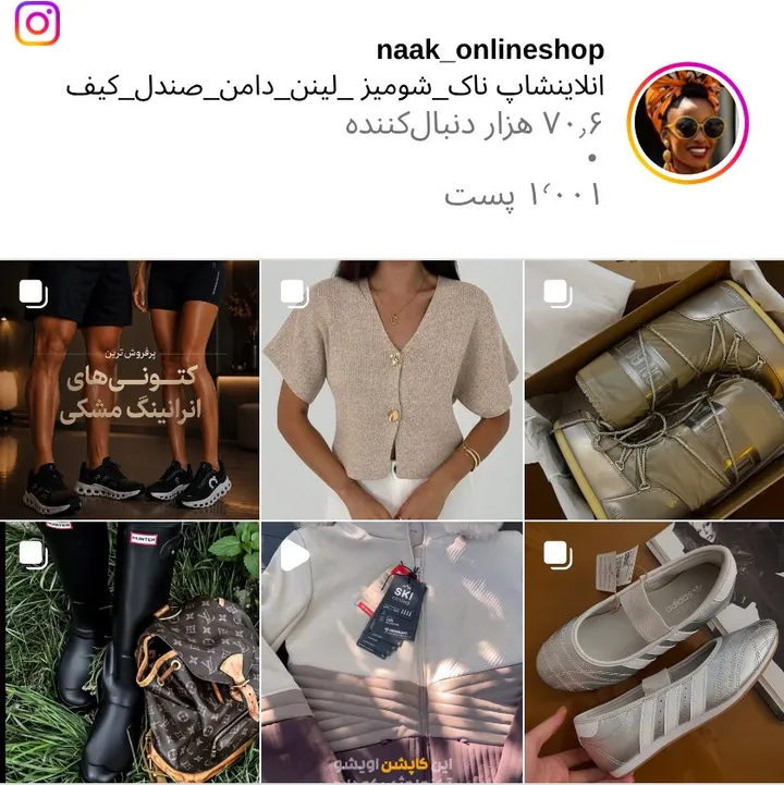 اسکرینشات پیج naak_onlineshop