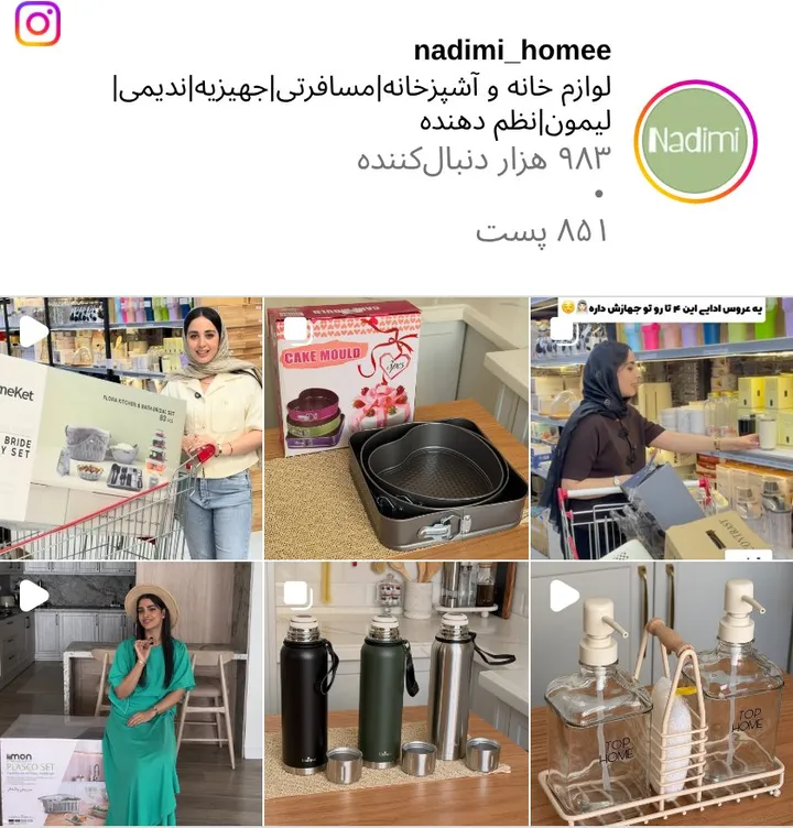 اسکرین‌شات پیج nadimi_homee