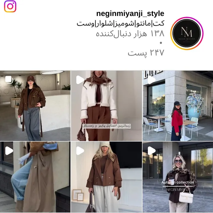 اسکرین‌شات پیج neginmiyanji_style