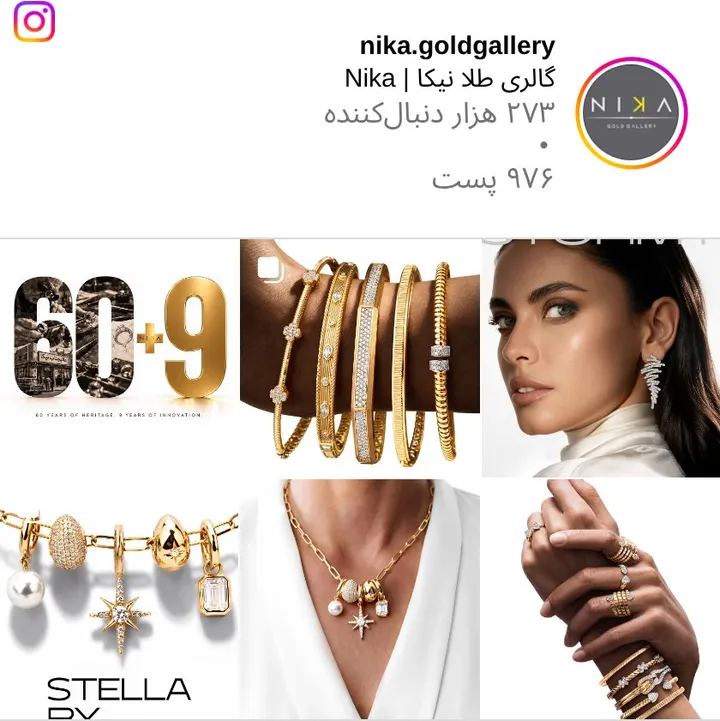 اسکرین‌شات پیج nika.goldgallery