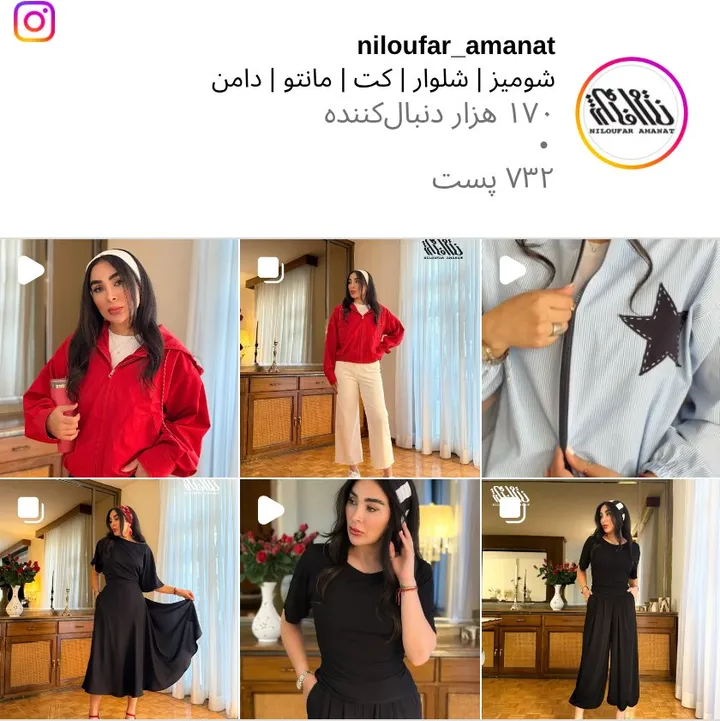 اسکرین‌شات پیج niloufar_amanat