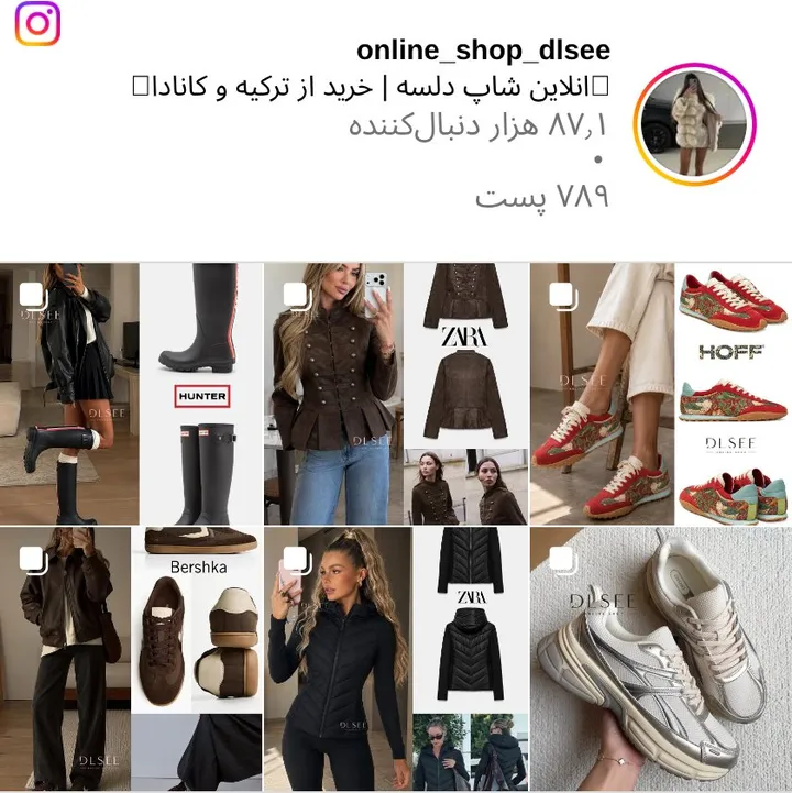 اسکرین‌شات پیج online_shop_dlsee