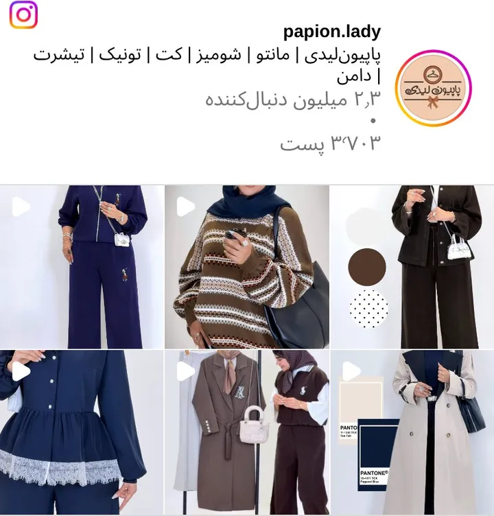 اسکرین‌شات پیج papion.lady
