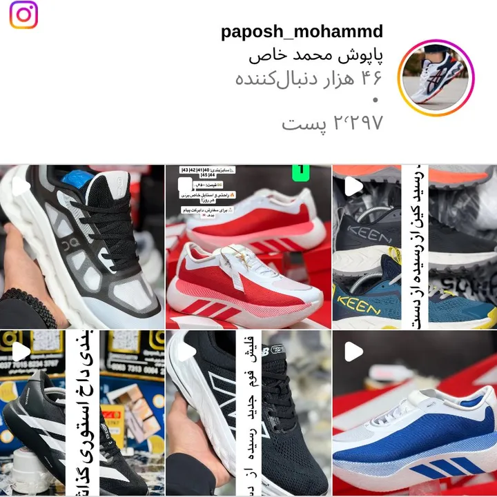 اسکرین‌شات پیج paposh_mohammd