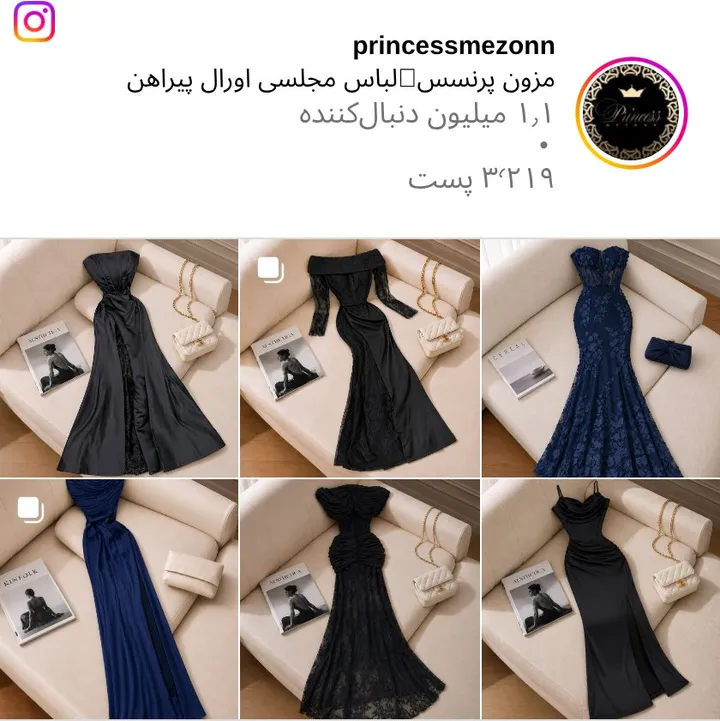اسکرین‌شات پیج princessmezonn