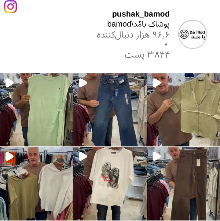 اسکرین‌شات پیج pushak_bamod