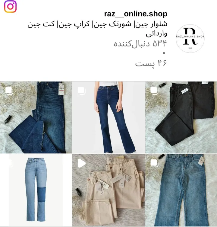 اسکرین‌شات پیج raz__online.shop