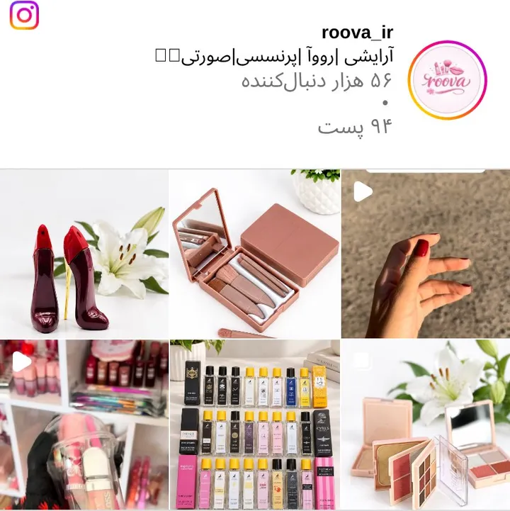 اسکرین‌شات پیج roova_ir