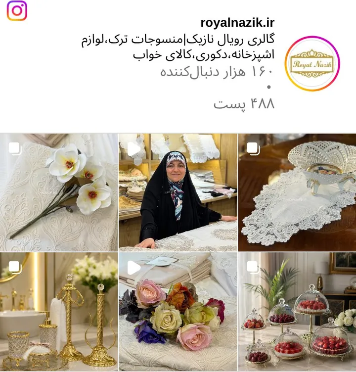 اسکرین‌شات پیج royalnazik.ir