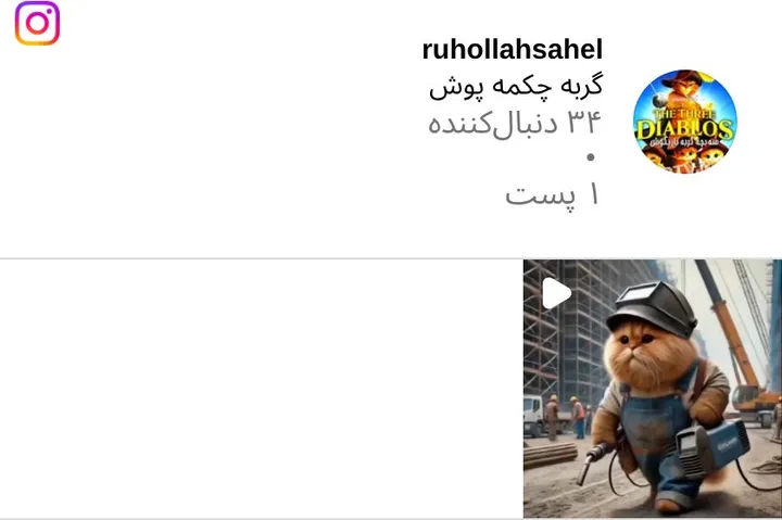 اسکرین‌شات پیج ruhollahsahel