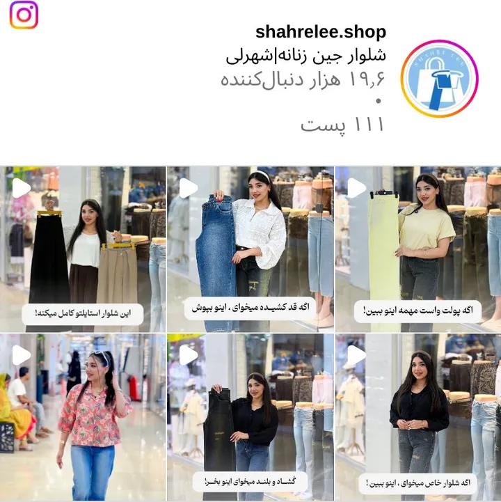 اسکرین‌شات پیج shahrelee.shop
