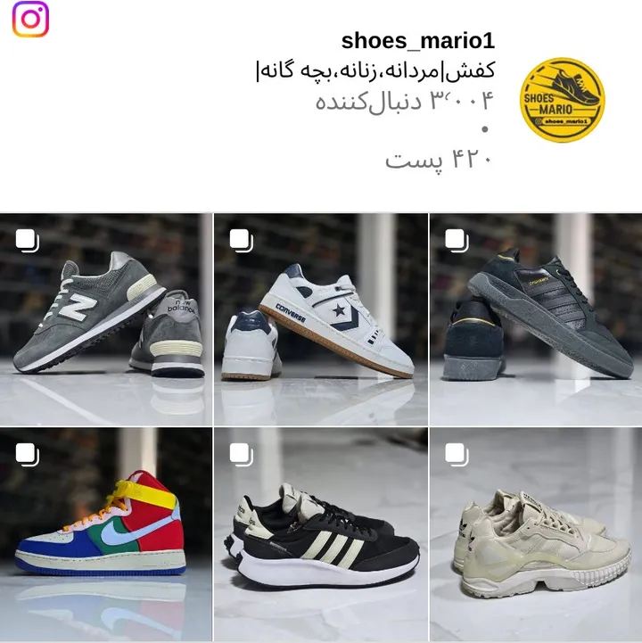 اسکرین‌شات پیج shoes_mario1