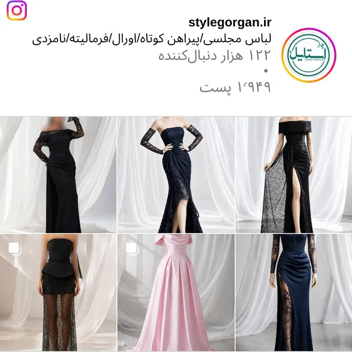 اسکرین‌شات پیج stylegorgan.ir