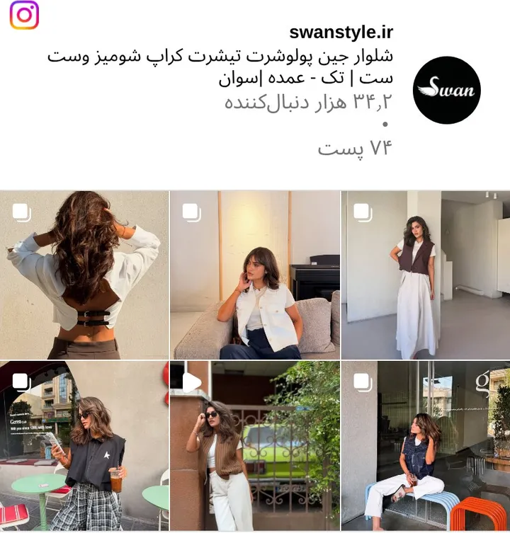 اسکرین‌شات پیج swanstyle.ir