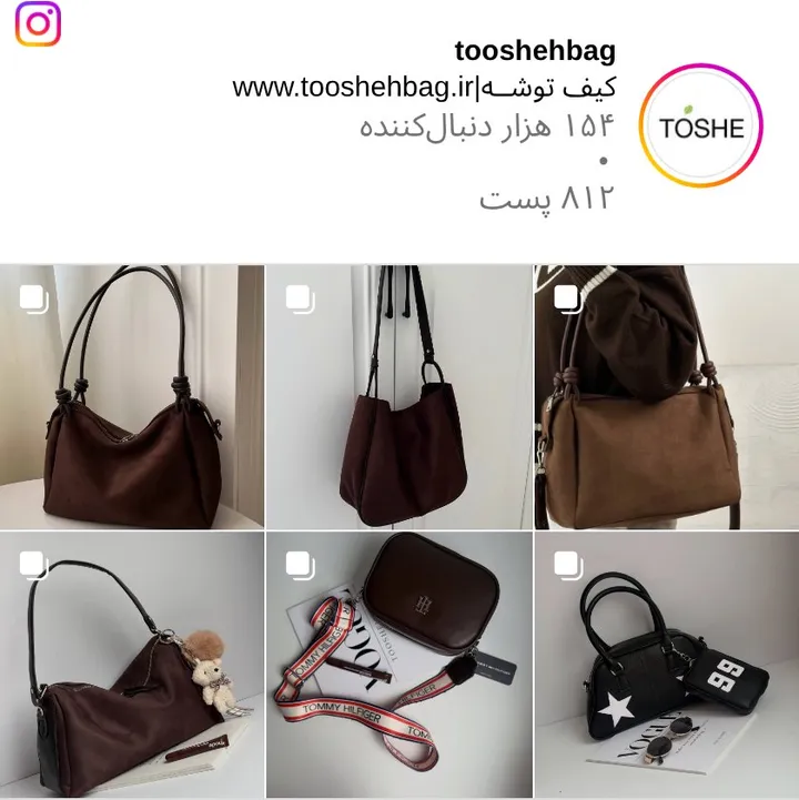 اسکرینشات پیج tooshehbag
