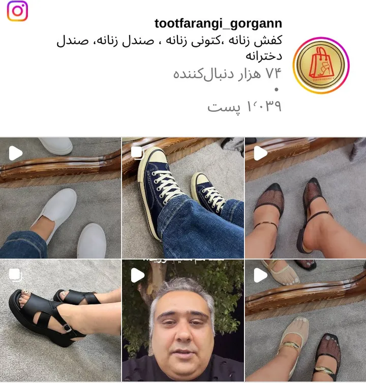 اسکرین‌شات پیج tootfarangi_gorgann