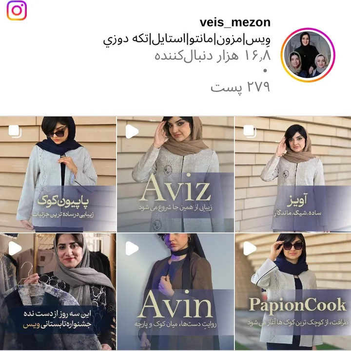 اسکرین‌شات پیج veis_mezon