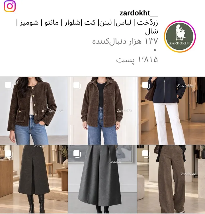 اسکرین‌شات پیج zardokht__
